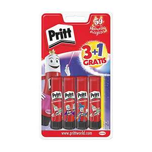 Pritt Barra Adhesiva, 4 x 11 g Pritt Stick por 3,20 € (plus)