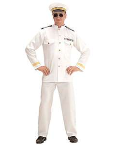 Disfraz de capitan marino - Hombre (Blanco)