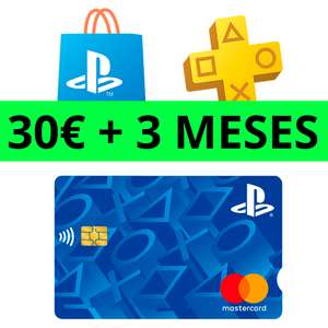 30€ PSN + 3 MESES PSN Plus GRATIS con la Tarjeta Playstation gratuita