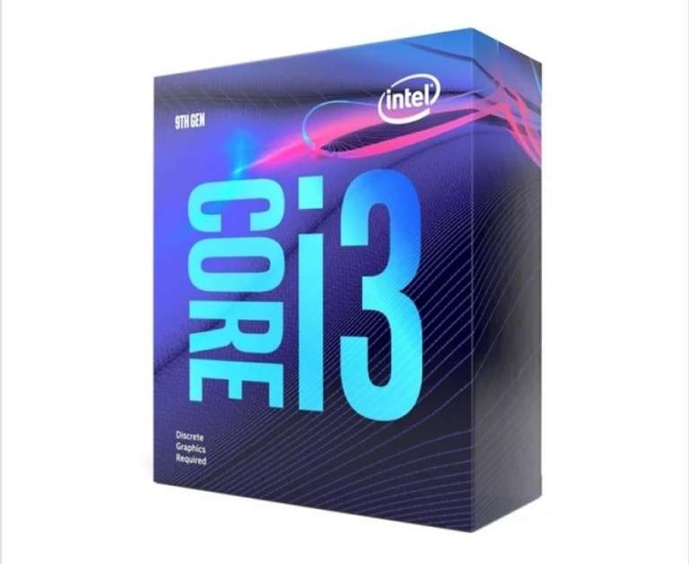 CPU INTEL I3 9100F Socket 1151 3.6GHz COFFE LAKE 9º Gen 6MB CACHE 65WAT 64 BITS (SIN IGPU)