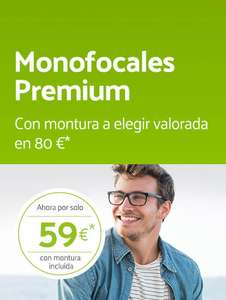 Gafas monofocales por 59€ (cristales+montura)