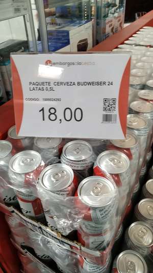 24 latas budweisser de medio litro (Embargosalobestia en Murcia, Nueva Condomina)