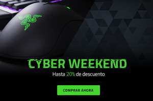 Razer Cyber Weekend Hasta -20% de descuento