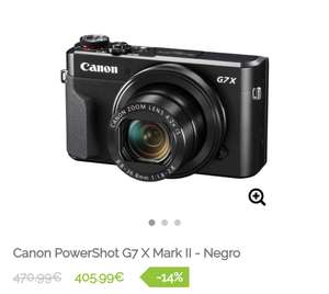 Canon PowerShot G7 X Mark II - Negro