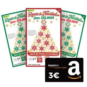 Rasca de Navidad GRATIS + 3€ Amazon
