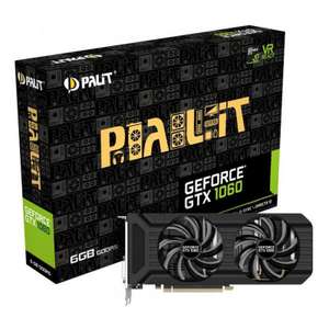 -30% Tarjeta Gráfica PALIT GeForce GTX 1060 Dual (NVIDIA - 6 GB DDR5)