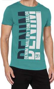 Tom Tailor Denim Print Camiseta para Hombre (Producto Plus)