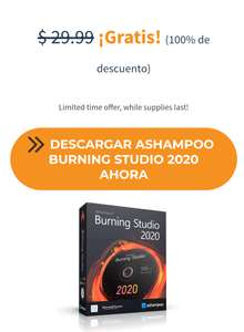 Ashampoo 2020 burning studio GRATIS (PC)