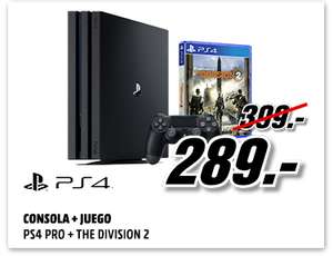 PS4 PRO + The Division 2 por 289€ y Xbox One Star Wars o Gears 5 por 179€