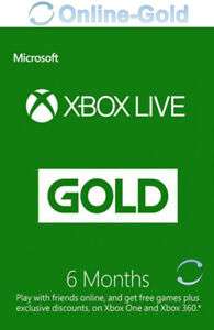 Xbox Live Gold Suscripción 6 Meses