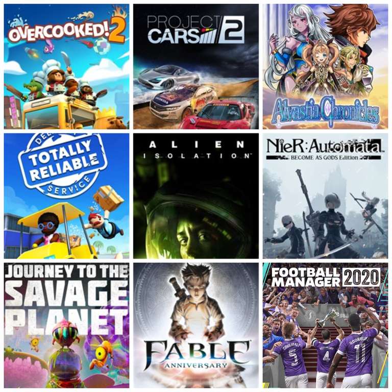 Game Pass, Games with Gold :: NieR Automata, Alien Isolation, Overcooked! 2, Project CARS 2, Fable Anniversary