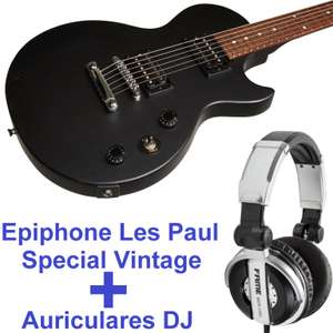 Epiphone Les Paul + Auriculares DJ + 6 cuerdas 09