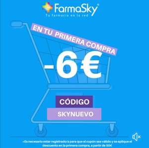 FarmaSky | 6€ de descuento en tu primera compra