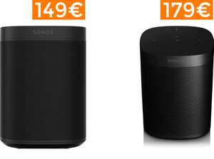 Sonos One 179€ y Sonos One SL 149€