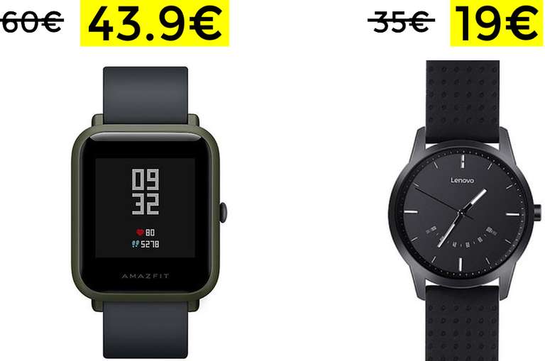 Xiaomi BIP y Lenovo Smartwatch a PRECIAZO!