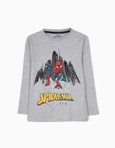 Producto oficial, camiseta manga larga Spiderman