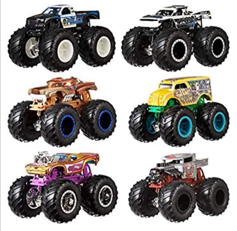 Mattel - Hot Wheels Monster Truck Duos FYJ64 de Demolición, modelos aleatorios, paquete de 2