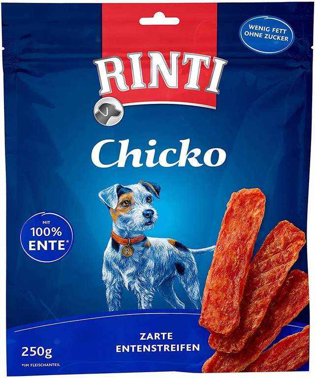 Rinti Chicko golosinas de pato para perros - PACK DE 3 (3x250g)