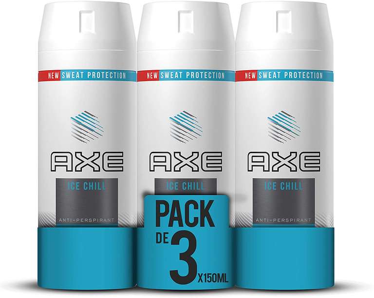 Axe Antitranspirante Ice Chill - Pack de 3 x 150ml (Total 450ml)