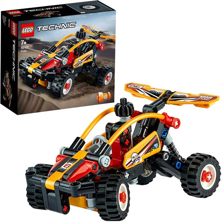 LEGO Technic - Buggy, Set de Construcción 2 en 1 de Coche de Carreras y Todoterreno de Exploración Naranja con Sistema de Suspensión