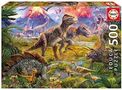Puzzle 500 piezas dinosaurios marca educa