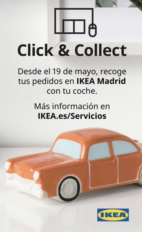 Servicio Click & Collect a partir de mañana 19 de mayo en IKEA