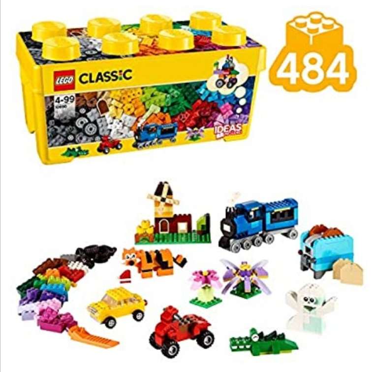 LEGO Classic - Caja de Ladrillos Creativa Mediana, Juguete de Construcción (3 Cajas con diferentes números de pieza, mirar en descripción)
