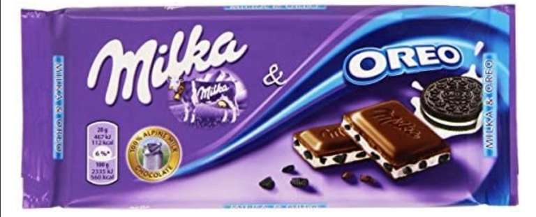 Milka - Chocolate con Galletas Oreo, 100 g