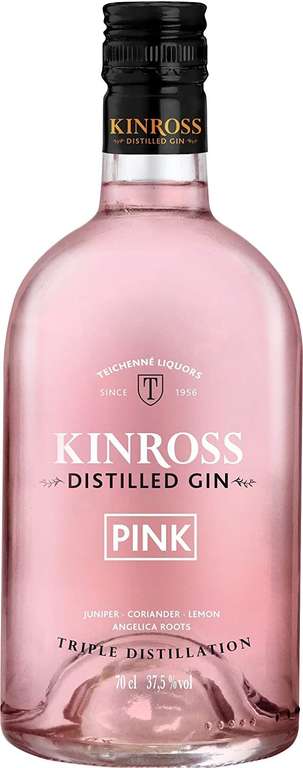 6 Botellas de Ginebra Kinross pink - 700 ml. - Total: 4200 ml. (+chollo extra)