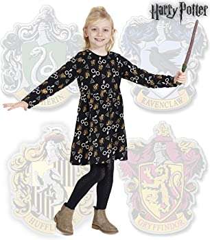 Harry Potter. Merchandising Vestidos para Niña de Fiesta Gryffindor Magia Hogwarts(7,84 talla 4años)