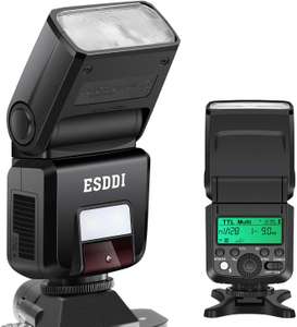 Flash cámara ESDDI con pantalla LCD para Sony