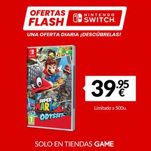GAME Ofertas Flash Nintendo Switch: Mario Odyssey