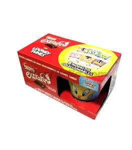 Pack 3 tabletas chocolate Nestlé + 1 vaso Looney Tunes + descuentos para 8 personas Parque Warner 50% en Supermercados ECI