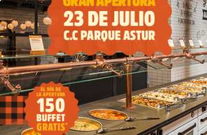 150 buffets gratis en Parque Astur (Principado de Asturias)
