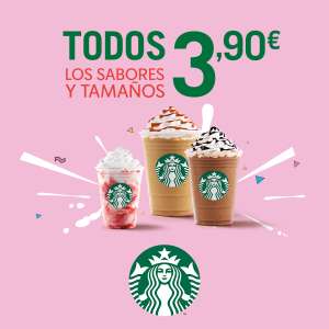 Todos los Frappuccino a 3.90€ en Starbucks