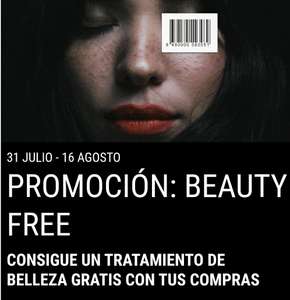 Tratamiento de belleza gratis o 15€ de descuento, en compras superiores a 30€. X-Madrid