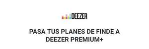 Consigue 3 meses de Deezer Premium+ por 0,99 €  (nuevas CUENTAS)