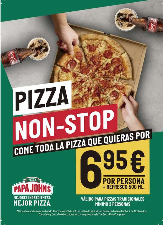 Papa johns Pizza Non-Stop