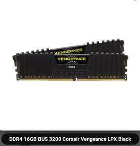 Memoria RAM DDR4 16Gb 3200MHz (2x8gb) Corsair Vengeance