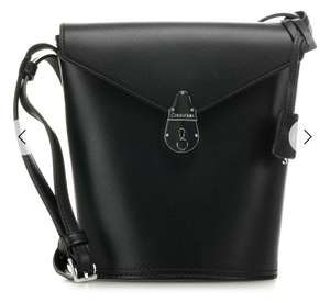 Calvin Klein Lock Bucket bag cuero negro