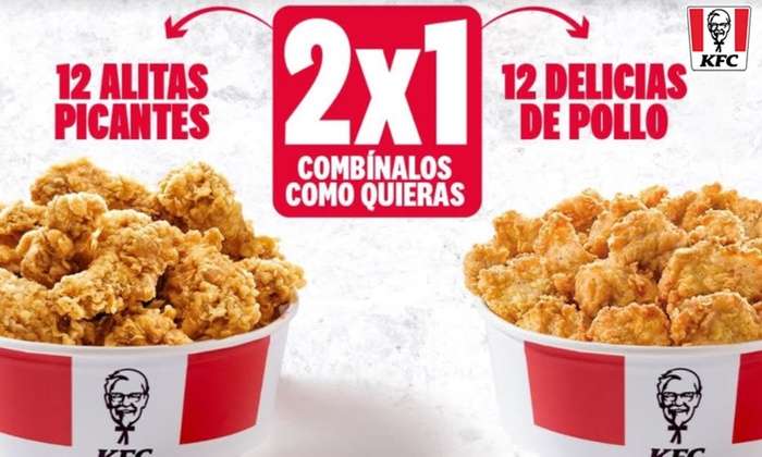 KFC: 2x1 en Chick & Share (2 cubos por 9,99€)