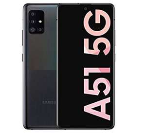 SAMSUNG Galaxy A51 5G - 6.5" Super AMOLED (6GB RAM, 128GB ROM), Negro [Versión española] *Mínimo*