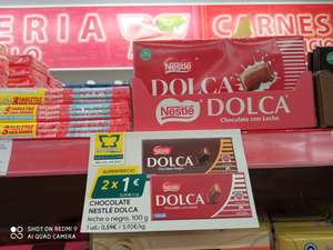 Nestle Dolca, chocolate con leche o negro 2x1€. Supermercados Mas y Mas