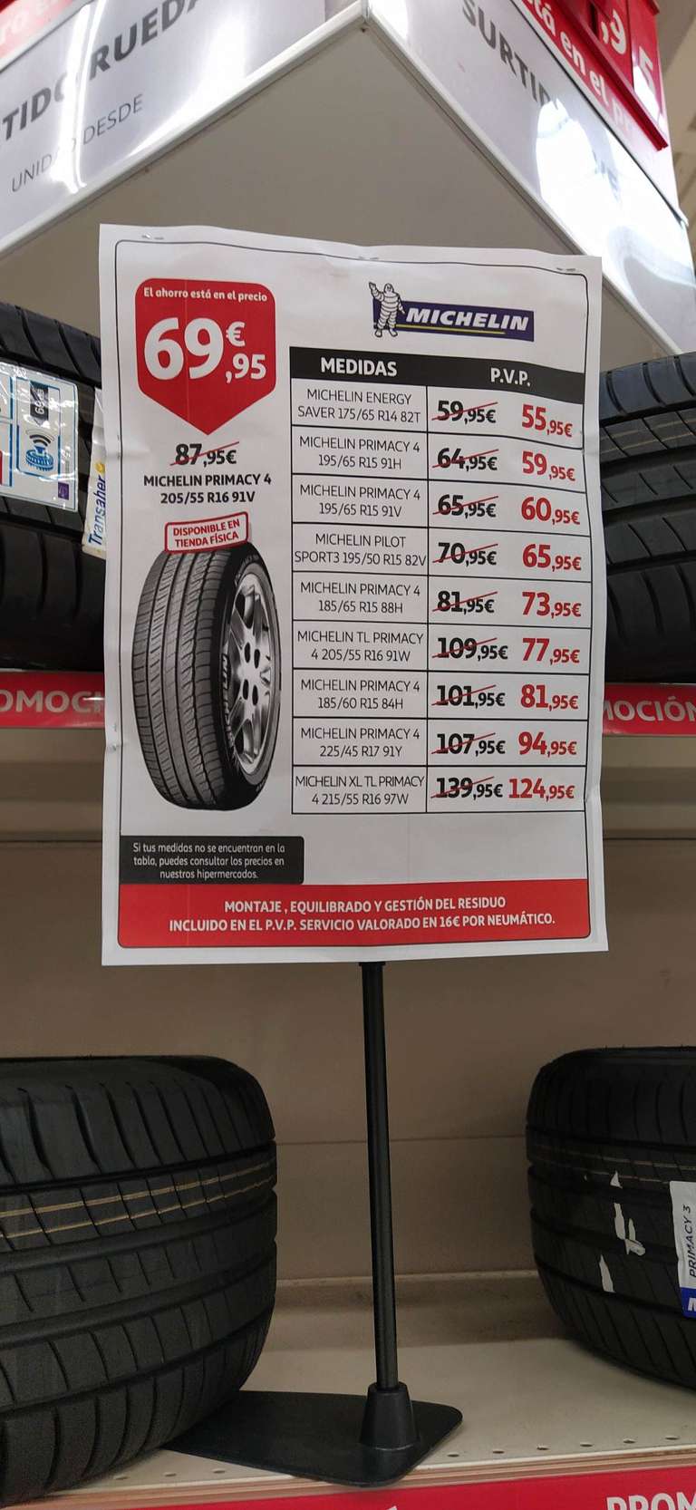 Oferta neumáticos Michelin