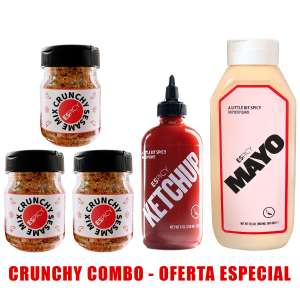 3x ESPICY Crunchy Sesame Mix + 1 Ketchup + Mayo King (960ml) (envío gratis)