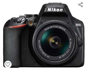 Nikon D3500 - Cámara réflex de 24 MP (Full HD, ISO de 100–25600, sistema de autofoco, LCD, SnapBridge) - kit con objetivo, estuche y libro 