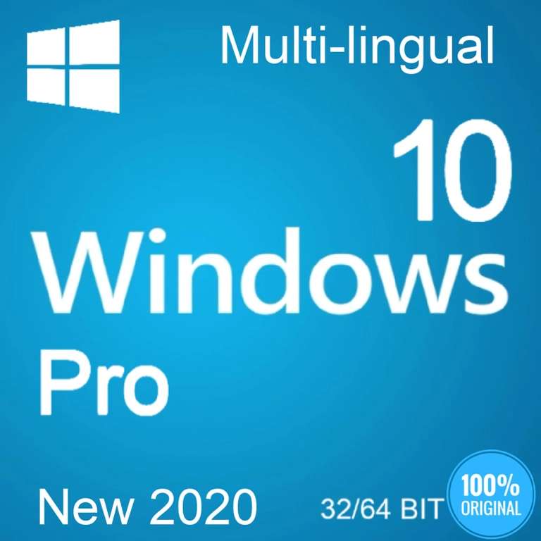 Licencia Windows 10 Pro 32/64 bits