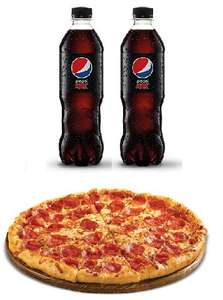 Pizza y 2 Pepsi MAX ¡GRATIS a domicilio!