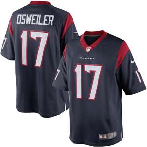 Camiseta para hombre Houston Texans Brock Osweiler Nike Navy Limited NFL