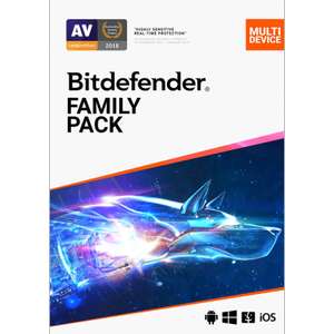 Antivirus Bitdefender Family Pack(2años,15 dispositivos)